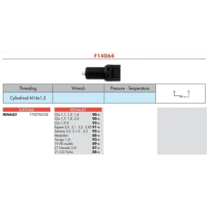 FREN MÜSÜRÜ 2 FISLI R9 R19 CLIO LAGUNA I TWINGO S40 V40 - GARANTİSİ YOKTUR