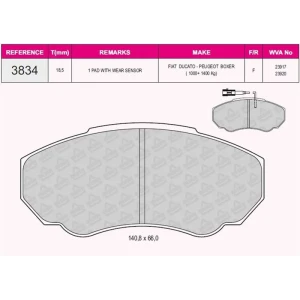 FREN BALATASI ÖN DUCATO – BOXER - JUMPY MİNİ 02- 23917