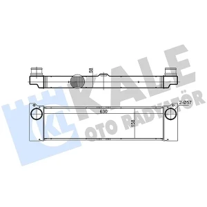 TURBO RADYATÖRÜ MERCEDES BENZ VIANO 2.0/2.2CDI 03< 14 VITO 109CDI,111CDI,115CDI 03<14 BRAZING AL/AL 630×158X58 AL/AL 630×158X58