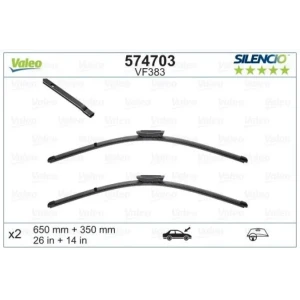 SİLENCİO X-TRM FLAT BLADE (MUZ TİPİ) SİLECEK VM383 (X2) (650+350 MM) RENAULT CLIO 4
