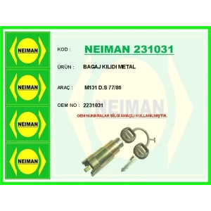 BAGAJ KILIDI METAL M131 D.S 77/86