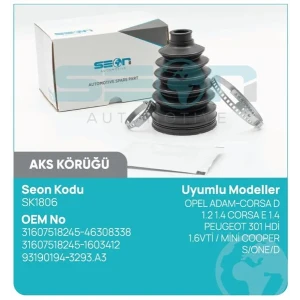 AKS KÖRÜĞÜ DIŞ OPEL ADAM-CORSA D 1.2 1.4 CORSA E 1 .4 PEUGEOT 301 HDİ 1.6VTİ MİNİ COOPER S ONE D SWIFT IV TIGRA MERIVA CORCA C ASTRA F - MAZDA TRIBUTE NISSAN JUKE MICTA III PRIMERA