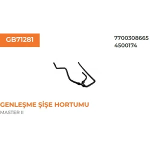 GENLEŞME ŞİŞE HORTUMU RENAULT MASTER II-MOVANO 2,5