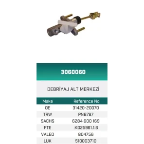 DEBRIYAJ ALT MERKEZI COROLLA 1.6 KG25961.1.6