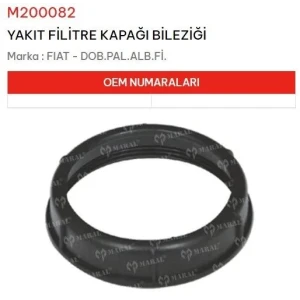 YAKIT FİLİTRE KAPAĞI BİLEZİĞİ DOBLO ALBEA FİORİNO