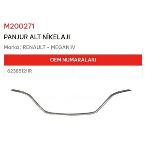 PANJUR ALT NİKELAJI MEGANE IV