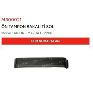 ÖN TAMPON BAKALİTİ SOL MAZDA E-2200