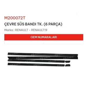 KAPI BANDI KOMPLE 6 PARÇA R19