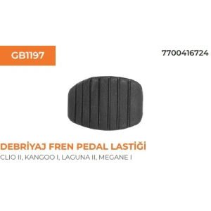 PEDAL LASTİĞİ R19 CLIO II KANGOO MEGANE I MEGANE II LAGUNA I TWINGO