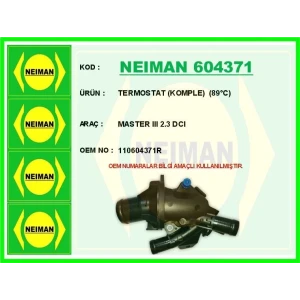 TERMOSTAT (KOMPLE) (89°C) MASTER III 2.3 DCI