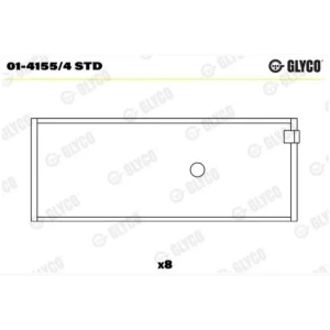 KOL YATAK STD P206-P307-P407-P607-EXPERT-III C8-JUMPY-III EW10A EW10J42.0 16V XSANTIA II-C5 II-P407-C4 PICASSO-P406-P306 EW7J4 XU7JP41.8 16V P306-XSARA-ZX XU7JP1.8 8V 01-4155/4 STD