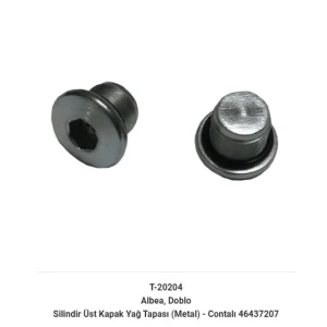 ALBEA SİLİNDİR KAPAK TAPASI METAL ORINGLI