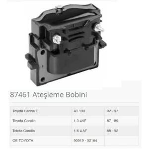 ATEŞLEME BOBİNİ TOYOTA COROLLA 1.6 4 AF 88-92