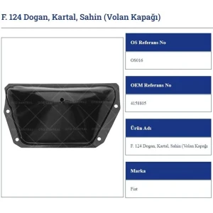 ŞANZIMAN KARTER SACI FİAT DKS VOLAN KAPAĞI 124