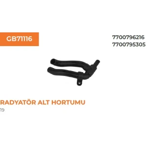 RADYATÖR HORTUMU ALT R19 D 1.7 1.8 1.9