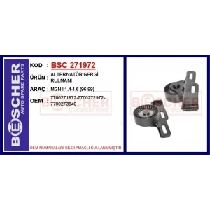 ALTERNATÖR GERGİ RULMANI MGN I 1.4-1.6 (96-99)