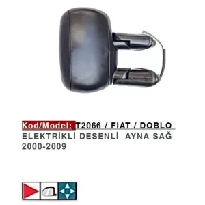 DIŞ DİKİZ AYNASI SAĞ ELEKTRİKLİ DOBLO