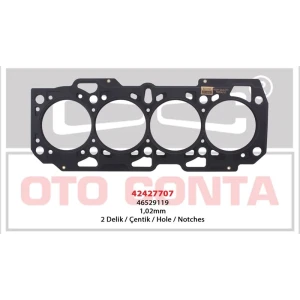 SİLİNDİR KAPAK CONTASI 01.02 DOBLO 1.9D