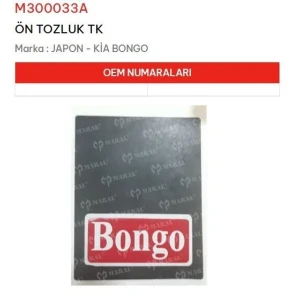 ÖN TOZLUK TK KİA BONGO
