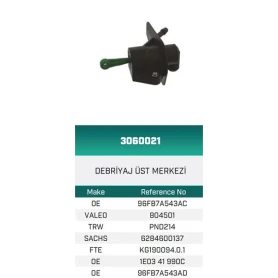 DEBRIYAJ ÜST MERKEZI FIESTA 1.4/1.8D 95-98 KG190094.0.1
