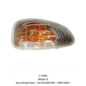DİKİZ AYNA SİNYALİ SOL MASTER III 10> / MOVANO B 10> SARI