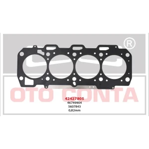 OPEL ASTRA VECTRA 1.9 CDTI SİLİNDİR KAPAK CONTA. MLS ÇOK KATLI ÇELİK DELİKSİZ 0.82 MM Z19DT-Z19DTL