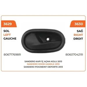 KAPI İÇ AÇMA KOLU SOL 2013 MODEL CLİO SYMBOL IV