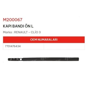 KAPI BANDI ÖN SOL CLIO III