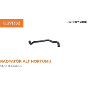 RADYATÖR ALT HORTUMU RENAULT CLIO III 1,5DCI 82001