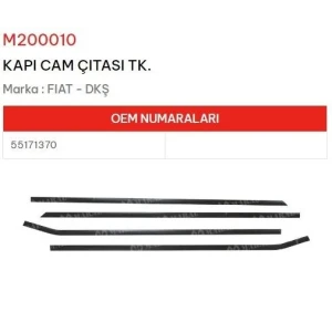 KAPI CAM ÇITASI TK. DKŞ FİTİLSİZ