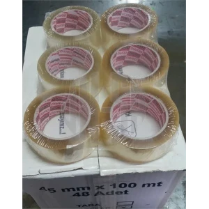 KOLI BANDI 45 MM X 100 METRE BANT ŞEFFAF RENK ELLE KOPAN TİP