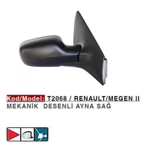 DIŞ DİKİZ AYNASI SAĞ MEGANE II