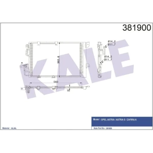 KLİMA RADYATÖRÜ ASTRA G 1.2 16V 1.4 16V 1.6 16V 1.8 16V ZAFIRA A 2.2 16V