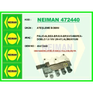 ATEŞLEME BOBINI PALIO-ALBEA-BRAVA-BRAVO-MAREA-DOBLO 1.6 16V (96-01)