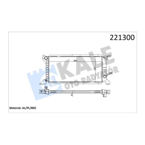 RADYATÖR UZUN TIP TRANSIT T15 2.4 D TURBO