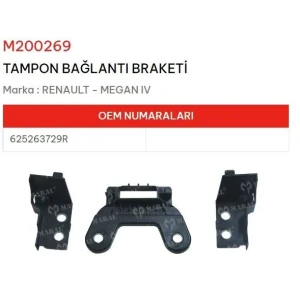 TAMPON BAĞLANTI BRAKETİ MEGANE IV