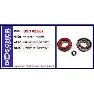 ON TEKER RULMANI R12 YM TOROS (SET / KIT)