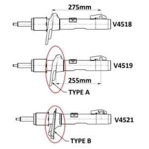 AMORTİSÖR FORD TRANSIT ÖN