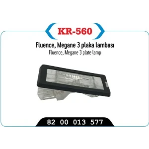 PLAKA LAMBASI MEGANE III FLUENCE SCENIC II CAPTUR LAGUNA II LATITUDE DUSTER LOGAN MCV II LODGY