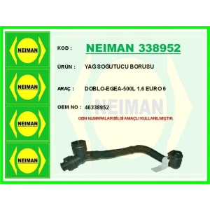 YAĞ SOĞUTUCU BORUSU DOBLO-EGEA-500L 1.6 EURO 6