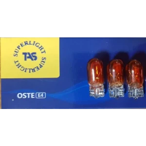 AMPUL DİPSİZ BÜYÜK SARI 12V 5W T20