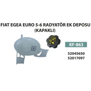 RADYATÖR EK DEPOSU KAPAKLI FIAT EGEA 1.3 1.6 MULTİJET
