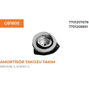 AMORTİSÖR TABLASI TAKOZU + RULMAN TAKIM MEGANE II