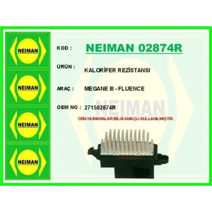 KALORİFER REZİSTANSI MEGANE III - FLUENCE
