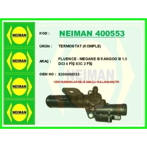 TERMOSTAT (KOMPLE) FLUENCE - MEGANE III KANGOO III 1.5 DCI 4 FİŞ 83C