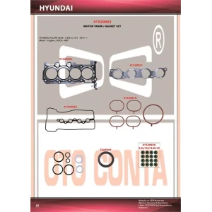 TAKIM CONTA KEÇELİ Hyundaı Accent Blue 1,4 16 V FULL