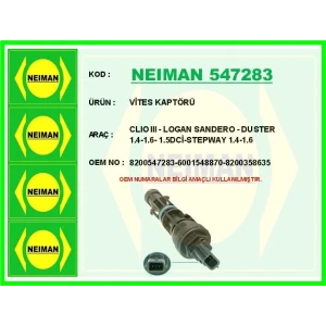 VİTES KAPTÖRÜ CLIO III - LOGAN SANDERO - DUSTER 1.4-1.6- 1.5DCİ-STEPWAY 1.4-1.6