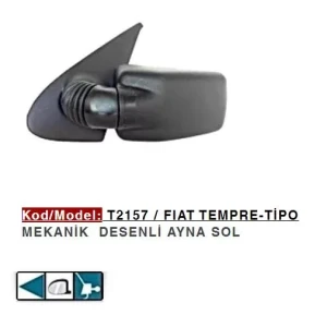 DIŞ DİKİZ AYNASI SOL TEMPRA
