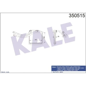KALORİFER RADYATÖRÜ EGEA DOBLO PRATICO LINEA GRANDE PUNTO PUNTO EVO QUBO MITO ADAM CORSA CORSA D CORSA E VAUXHALL ADAM CORSA MK CORSAVAN MK-ABARTH GRANDE PUNTO PUNTO KALORİFER RADYATÖRÜ 350218227000