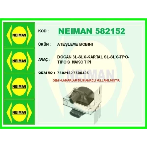 ATEŞLEME BOBINI DOĞAN SL-SLX-KARTAL SL-SLX-TIPO-TIPO S MAKO TİPİ